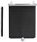 Suction cup roller blinds no drilling,blackout curtains,automatic retractable roller shades,temporary privacy blinds for doors and windows,bedrooms and balconies,UV protection,Black-50x125cm/20x49in
