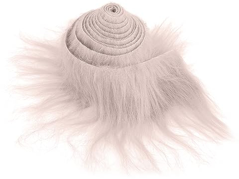 Furry Faux Precut Strips 2x60 Zoll Kunstleder Plüsch Khaki Pelz Fell Stoff Fluffy Craft Plüschstoff fur Gnome Beard Santa Hair Dwarf DIY Dekoration Kunstfell Basteln Weihnachts Kunstfellband Khaki