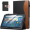 MoKo Case for Amazon Fire Max 11 Tablet (13th Generation, 2023 Release) 11 - Slim Folding Stand Cover Case for Kindle Fire 11 Tablet with Auto Wake/Sleep, Black+Brown