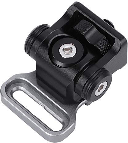 Field Monitor Mount,Cage Monitor Support,170?Dee Pitch Rotation,360?Dee Horizontal Rotation,DSLR Monitor Stand,with Two 1/4'' Screws and Rubber Pad,for Cage,Monitor