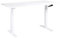 Beliani Höhenverstellbarer Schreibtisch mit Kurbel weiß 160x72 cm DESTINES
