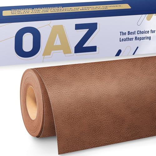 OAZ Leder Reparatur Patch, 40x80cm Lederflicken Selbstklebend Leder Reparatur Patch, für Möbel, Sofas, Autositze, Handtaschen, Jacken, Leder Renovierung, Retro Dunkelbraun