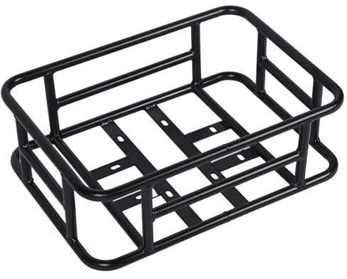 Rear Bike Basket, Large Capacity Rear Basket, Waterproof Back Storage Basket for Bike, Electric Bike, Rack Basket for All Cargo Needs, Easy Installation
