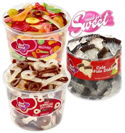 Red Band Mega Schnuller Mix - 3,6 kg Fruchtgummi, Cola & Super Sauer