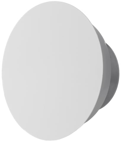 Steinberg14 Bouche VMC - 80mm Diffuseur Rond en Métal - Valve d'air Réglable au Plafond Mural - Clapet d'Alimentation et d'Extraction d'air - Grille d'aération - Blanc