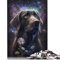 LiJianXXO Space Labrador 1000 Piece Jigsaw Puzzle for Adults, Paper & Wood Material, Vintage-inspired Style, 38x26cm, 1000 Pieces, 1 Set, 1 Gram per Unit, Age 8-14, Intermediate Skill Level