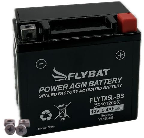 Batterie FlyBat FLYTX5L-BS / YTX5L-BS AGM geschlossen