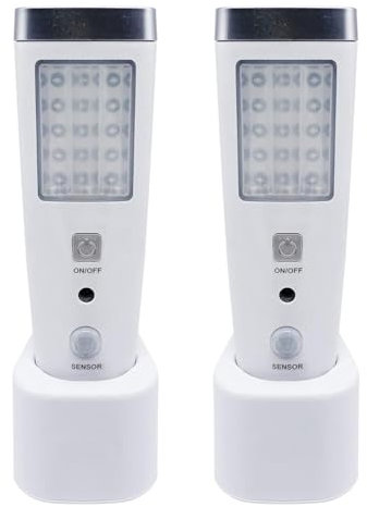 Sirxlevcy 4 in 1 Luce da Parete con Sensore di Movimento, Luce Notturna A LED con Spegnimento Automatico, Torcia di Emergenza Ricaricabile con Spina UE
