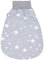 TupTam Baby Strampelsack mit breitem Bund – Unwattierter Schlafsack Baby aus Baumwolle für Frühling & Sommer, Farbe: Weiße Sterne/Grau, Größe: 0-6 Monate