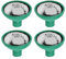 Ailan Juego de 4 regaderas con cabezal de rosa para regar fácilmente plantas de interior y exterior. Regadera universal con cabezal de rosa ABS. , 4 piezas