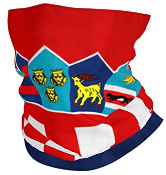 Kopftuch Kroatien Flagge Stirnband Multifunktion Gesichtsschutz Atmungsaktiv Halswärmer Für Camping Wandern Radfahr 26X30CM