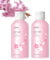 Japan Sakura Body Wash, Sakura Foam Shower Gel - Silky Foam for Ultra Gentle Cleansing, Thanks to Sweet Almond Oil & Cherry Blossom Extract, Gives The Skin A Cherry Blossom Fragrance (2)