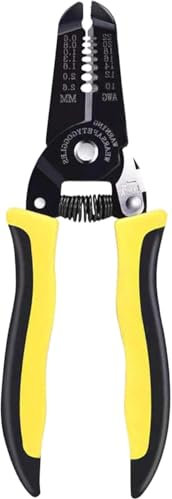 10-22 AWG Multi-Gauge 7 Precision Wire Stripper - Professional Handle Design Wire Strippers Electrical - Safety Lock Cable Stripper Tool for Easy Use