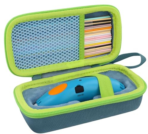 co2CREA Leere Hartreisetasche für 3Doodler Start+ Essentials 3D-Stift-Set | Tragbare Hartschale mit Aufbewahrung für Filament-Nachfüllpackungen und USB-Ladegerät