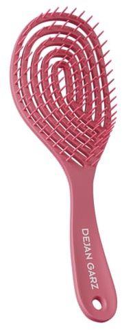 Dejan Garz Detangler Bürste Fuchsia (1 Stk) – Haarbürste ohne Ziepen für alle Haartypen – Auch für Locken & Lange Haare – Entwirrbürste für einfaches Kämmen & Geschmeidigkeit