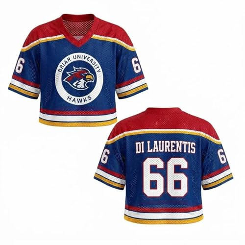 Maillot Grahams 44 Imprimé Col V Crop Tops Uniforme de Hockey sur Glace Casual Manches Courtes Sport Maillot de Hockey Training Clothing (01-2-Red, L)