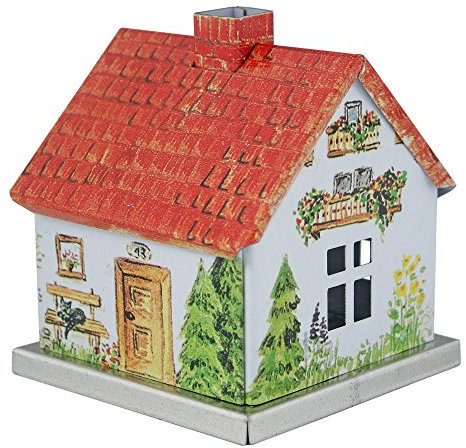 KNOX Räucherhaus aus Metall - Sommerhaus - für Räucherkerzen der Größe M