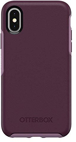 OtterBox SYMMETRY SERIES Protective Case for iPhone Xs and iPhone X, Case, TONIC VIOLET (WINTER BLOOM/LAVENDER MIST)