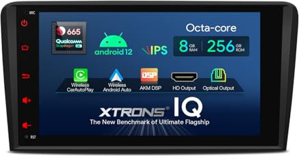 XTRONS 8 Car Stereo for Audi A38P, S38P, RS3 Sportback, Android 14 Qualcomm 665 Radio Player Auto GPS Navigation Octa Core 8+256GB DSP Wireless CarPlay 4G Support 4K Video AHD Camera DAB+