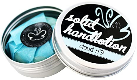 Solid Handlotion Handzahm - Cloud Nr. 9 - Handcreme in fester Form (vegan) | Jasmin, Rose & Lilie, Lotion Bar