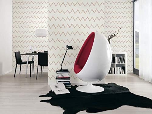 As Creation Metallic Graphic Linen Fabric Effect Paint Brush Stroke Line Wallpaper 365743