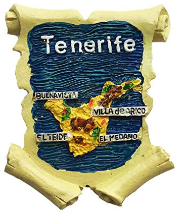 Kühlschrankmagnet im 3D-Karten-Stil, Teneriffa, Spanien, Reise-Souvenir, Geschenk, Zuhause, Küche, Kühlschrank, Dekoration, Magnetaufkleber, Bastel-Kollektion