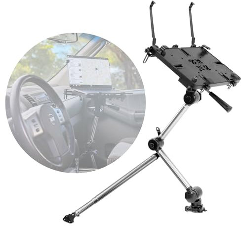 Mount-It! Laptop-Fahrzeughalterung | Computer-Halterung ohne Bohren für den Beifahrersitz