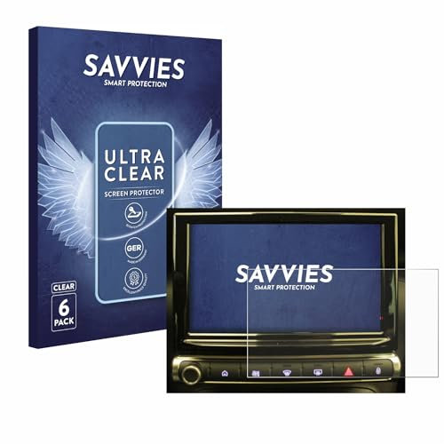 savvies Protection Ecran pour Citroen C3 Aircross Infotainment System (6 Pièces) - Film Protection Ultra Clair