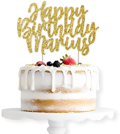 CociParties Cake Topper mit Wunschtext in Wunschfarbe