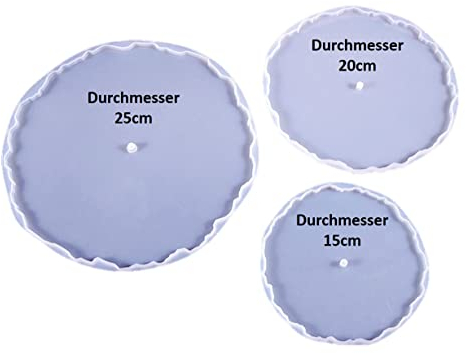 VanessasShop Silikonform 3er Set Etagere rund groß