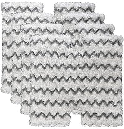 4 Pack Steam Mop Pads for Shark Lift-Away Pro Genius S3973, S3973D, S3973WM, S5002Q, S5003A, S5003D, S5004, S6001W, S6002, S6002C, S6003D, S6003W Touch-Free Dirt Grip Washable Replacement Mop Pads