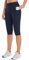 baleaf Knielange Kurze Leggings Damen Yogahose kurz high Waist Yoga Radlerleggings Sport Sommer mit Taschen Blau M