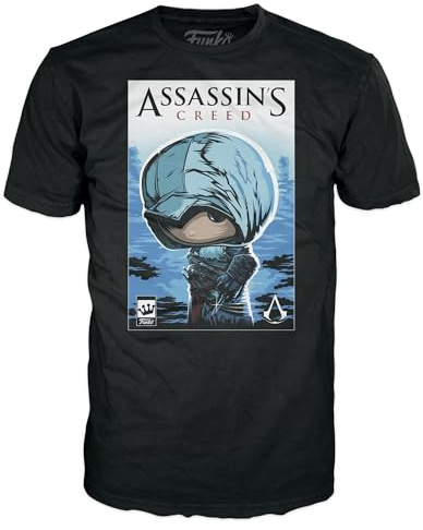 Funko Boxed Tee: Assassin's Assasins Creed - Large - (L) - T-Shirt - Clothes - Gift Idea - Short Sleeve Top for Adults Unisex Men and Women - Official Merchandise - Games Fans Multicolour