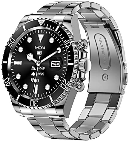 2023 Smart Watch for Men Blood Oxygen Blood Pressure Monitor Bluetooth Call Message Reminder hr Fitness Tracker Calorie Step Counter Sleep Monitor for Android iOS Music Control