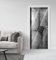 MyMaxxi - Tür bekleben mit Türtapete Türposter Selbstklebend 90x200 Bunkertür - Türfolie mit Premium Glanzeffekt - Türaufkleber metallic Silberfolie ? Türposter Türklebefolie Retro schwarz weiß