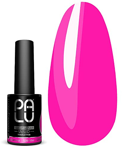 PALU – UV Nagellack LED Hybridlack – Gel Nagellack UV WARSAW – Glatte Oberfläche – Hohe Pigmentierung – hält bis zu 3 Wochen – Professionelle Qualität Nageldesign – 11 g – P3 – Rosa