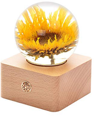 Dr. Pets Miss LI Garden Für Immer Sonnenblumen-Kristallkugel, Frau Freundin Frauen, Jubiläum, Muttertag, Geburtstag, Valentinstag Wohnkultur (1. Sonnenblume)