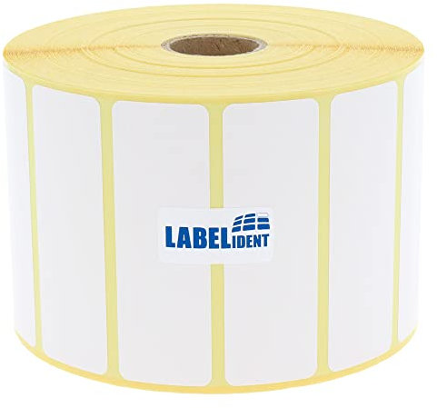 Zebra kompatible Thermoetiketten Top, Z-Select 2000D - 76,2 x 25,4 mm - formatgleich mit Zebra 800263-105 - 2.580 Etiketten für Zebra Drucker auf 25 mm Kern, selbstklebend