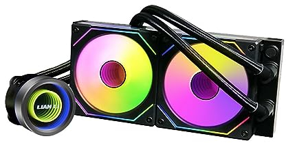 Lian Li Galahad II Trinity 240mm Black SL-INF AIO Liquid Cooler – High Performance RGB CPU Cooler with Aluminium Radiator and PWM Fans