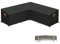 HEIMUNI Housse Canapé d'angle de Jardin Étanche, Bâche de Protection Salon de Jardin en Forme L Imperméable Housse de Meubles en 420D Oxford Tissu pour Meublier Extérieur 255x255x100x80/65cm