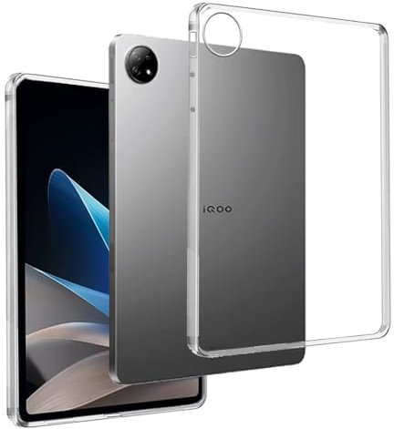 REY Cover in Gel TPU Trasparente per Vivo Pad 2 12,1, Ultra Sottile 0,33 mm, Morbido Flessibile, Custodia Silicone