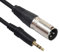 talNite Cable Adaptador XLR a Mini Jack de 3,5 mm, Cable de Micrófono Desbalanceado de 3 Metros, Conector Dorado, para iPhone, iPod, MP3 y Mesas de Mezclas