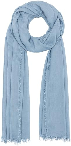 Caspar SC529 Damen Sommer Schal aus weicher Bambusfaser unifarben
