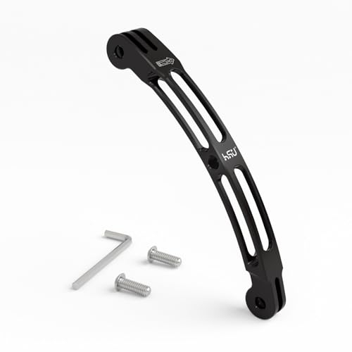 HSU Curved Extension Arm for GoPro, Aluminum Alloy Arced Camera Mount with 1/4 Screw Hole for most Action Cameras (13.5CM)