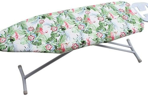 AYKANING Ironing Board Covers,Iron Board Covers Ironing Board Cover Cloth Printed Ironing Board Cover Heat Resistant Padded Case for Home Tools 140x50cm (Color : Flamingo on white)