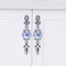 ZLXHDL Schrankgriffe, 2 Stück/Set, handbemalte Muster aus Keramik, Schubladengriffe aus Keramik, moderner schlichter Stil, Schrankknöpfe aus Keramik (1060D sattes blaues und weißes Porzellan, groß)