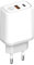 Mobility Lab - ML314020 - Cargador USB-C & USB 30W - Cargador Hyper Rápido para Smartphones, iPhone, Tablets - Adaptador de Corriente USB-C y USB - Cargador de Pared - Blanco