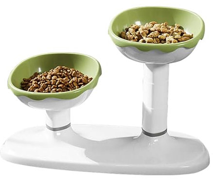 Pet Gamelles pour Chien Et Chat, Mangeoires pour Chiens, Abreuvoir pour Gamelles pour Chien Et Chat Réglable en Hauteur, Bols pour Chiens Et Chats Facile À Nettoyer