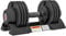 SPORTNOW Hantelset, Hanteln mit Ablagefach, rutschfest Griff, Kurzhantelset aus Kunststoff, verstellbar 3,5/6/8/10 kg Kurzhanteln, Dummbell Set für Zuhause, Fitnessstudio, Krafttraining