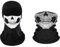 Wnddle 2 Stück Ghost Maske, Motorrad Totenkopf Maske, chädel Maske Multifunktionstuch Balaclava Totenkopf Halstuch Schädel Bandanas Skull Sturmmaske, Scary Skull Ghost Maske, Halloween Kopftuch